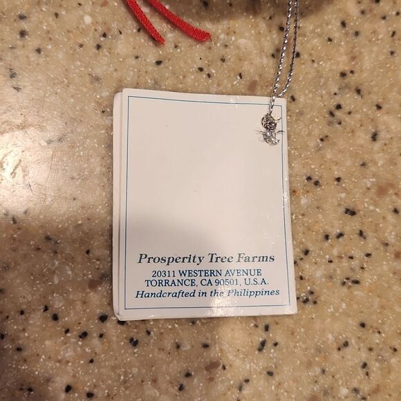 Silver Shell Christmas Ornament Prosperity Tree Farms New - Picture 5 of 5